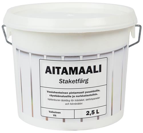 Basic valkoinen 2,5L aitamaali