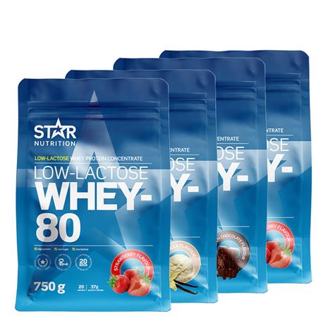 4 x Whey-80 750 g Low Lactose