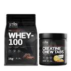 Whey-100 1 kg + Creatine Chew Tabs