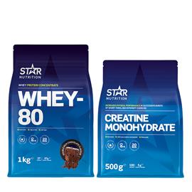 Whey-80 1 kg + Creatine Monohydrate 500g