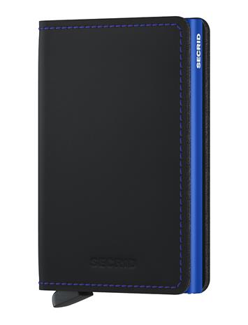Secrid Sm-Black & Blue Bags Card Holders & Wallets Card Holder Black Secrid