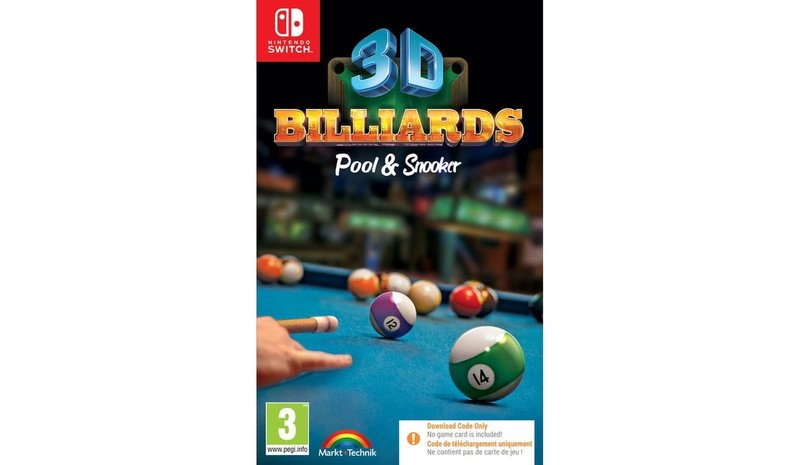 3D Billiards: Pool and Snooker, Nintendo Switch -peli