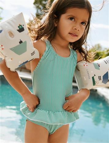 Liewood Amara Stripe Swimsuit - Green - 140