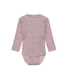 Minymo Body Ls Aop Rib - Pink - 74