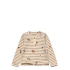 Minymo T-Shirt Ls Aop - Cream - 80