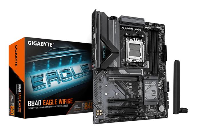 GIGABYTE B840 EAGLE WIFI6E Emolevy - AMD B840 - AMD AM5 socket - DDR5 RAM - ATX