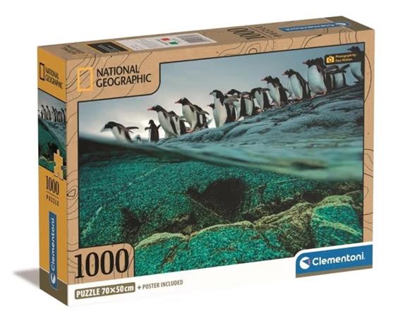 CLEMENTONI puzzle Gentoo Penguins, 1000pcs., 39730