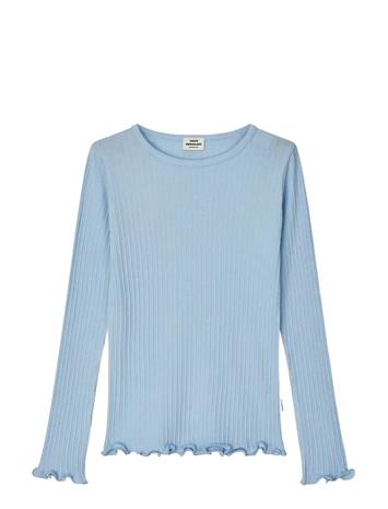 Mads Nørgaard Pointella Trudy Tee Ls - Blue - 176