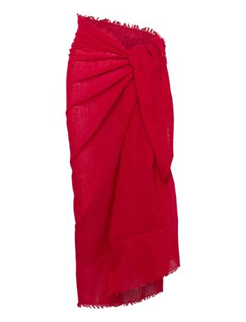 Seafolly Beach Essential Textured Cotton Beach Wrap - White - ONE SIZE