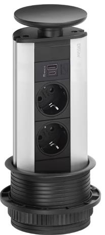 EVOline Port pistorasia (musta)