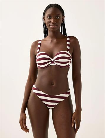 Lindex Brazilian Bikini Bottom - Burgundy - L