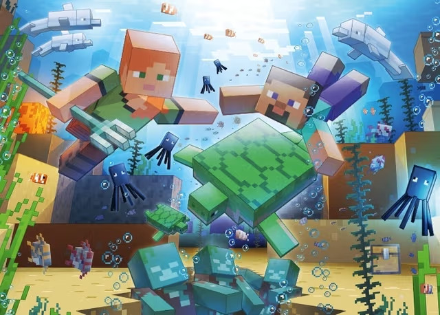 Minecraft Mosaic -palapeli, 1000 palaa