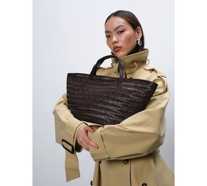 Adax Lucca Shopper Flora - Brown - ONE SIZE