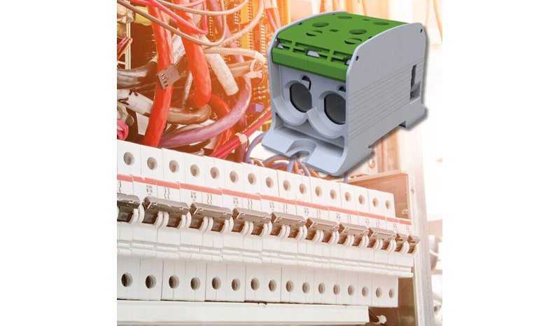 Simet Simblock Stb 95-2 vihreä Al/cu-väyläliitin