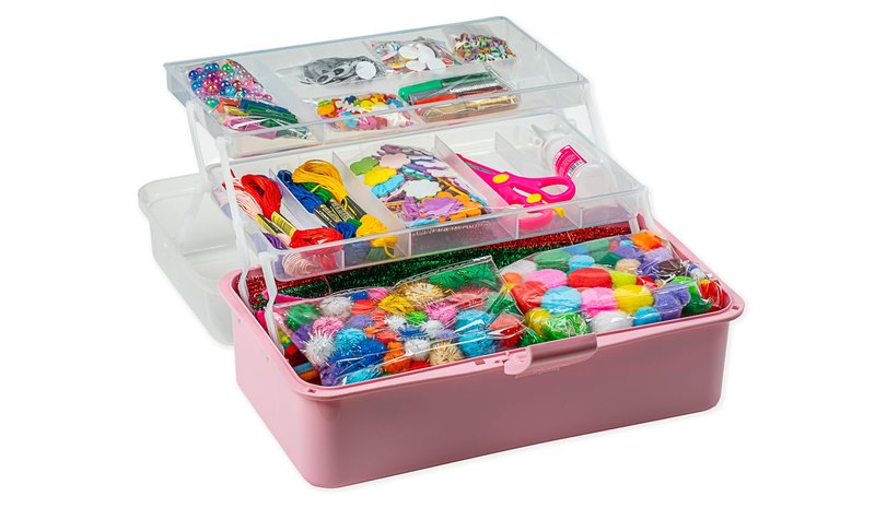 Hobby box pink with approx. 1500 parts (736573)