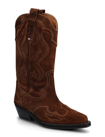 Tommy Hilfiger Archive Cowboy Boot Suede - Brown - 41