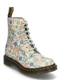 Dr. Martens 1460 Pascal Cloud Cream+Multi Genix Nappa - Green - 36