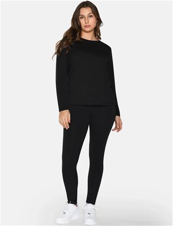 URBAN QUEST 2-Pack Women Bamboo Long Leggings - Black - XL