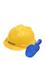 Spielstabil Helmet And Trowel Set - Builder - Yellow - ONE SIZE – kuva 1