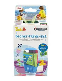 Spielstabil Sand Cup And Mill Wheel Set - Pastel - Blue - ONE SIZE