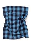 Midnatt Tea Towel Checked Blue - Blue - 50X70