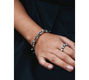 Edblad Box Chain Maxi Bracelet Steel - Silver - L