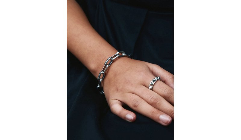 Edblad Box Chain Maxi Bracelet Steel - Silver - L