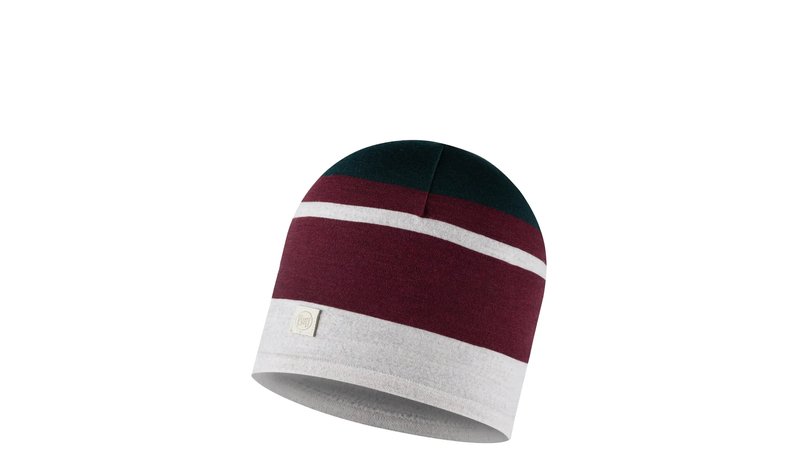 BUFF Merino Move Beanie - Burgundy - ONE SIZE