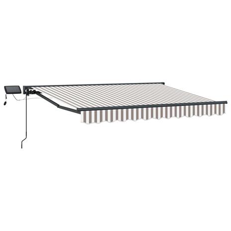 vidaXL Manuaalinen markiisin runko LED-valoilla 4 × 3,5 m