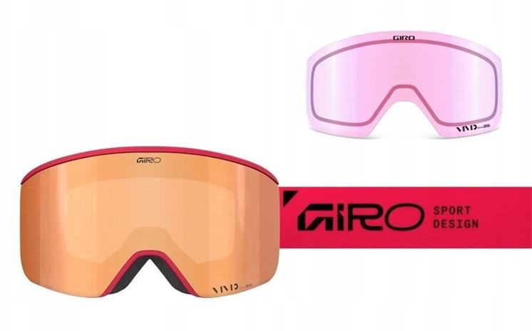 Laskettelulasit Giro Axis, punaiset
