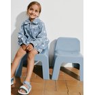 Liewood Kenza Printed Denim Overshirt - Blue - 140