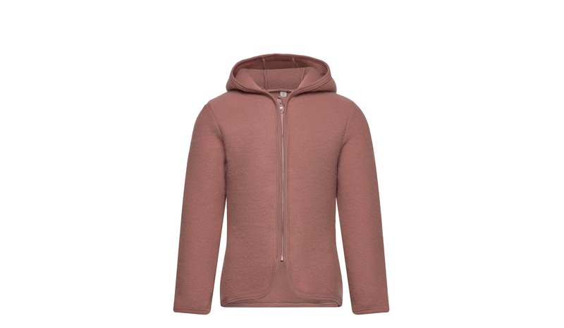 Huttelihut Jacket Wool Fleece - Brown - 110
