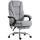 Ergonominen työtuoli hierontatoiminnolla, jalkatuki, kääntyvä, pyörillä, harmaa