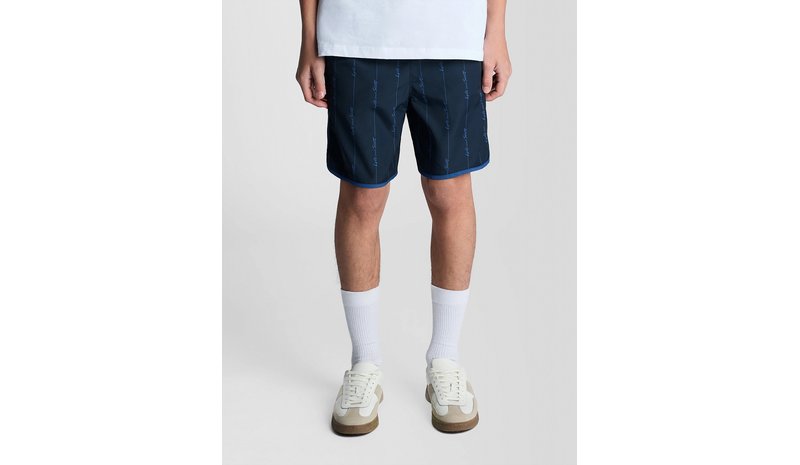 Lyle & Scott Printed Board Short - Navy - 170-176