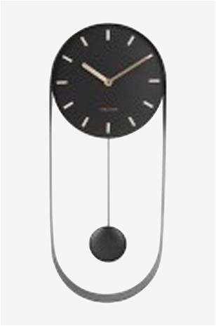 Karlsson Charm Pendulum musta 50 x 20 cm seinäkello KA5822BK