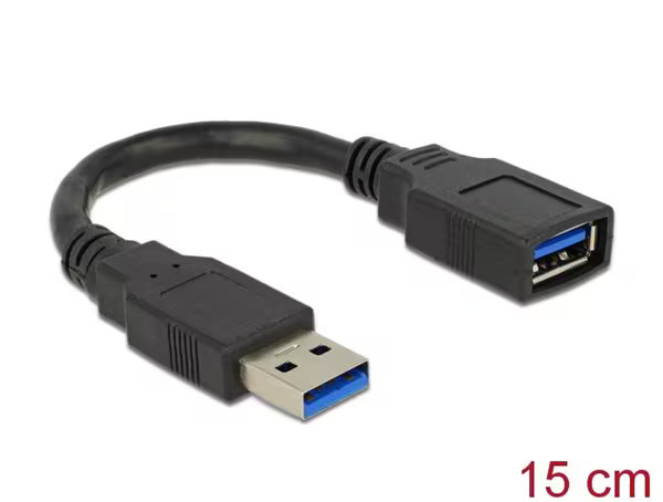 DeLOCK - USB Extension Cable - USB Type A to USB Type A - 15 cm