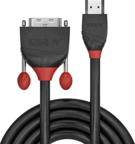 Lindy Black Line adapter cable - HDMI / DVI - 3 m – kuva 2/3