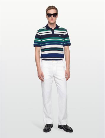 Fred Perry Striped Relaxed Polo - Multi/patterned - XL
