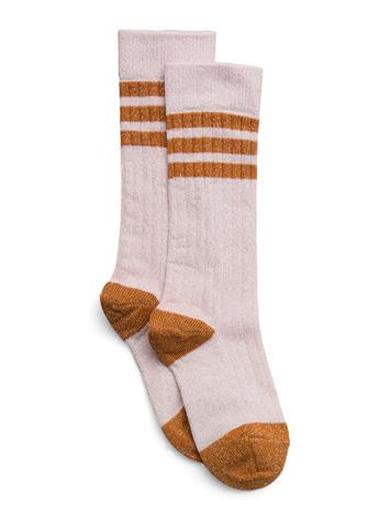 mp Denmark Merle Glitter Knee Socks Socks & Tights Socks Pink Mp Denmark