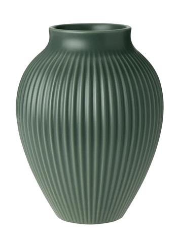 Knabstrup Keramik - Ripple Maljakko 20 cm Celadon Green