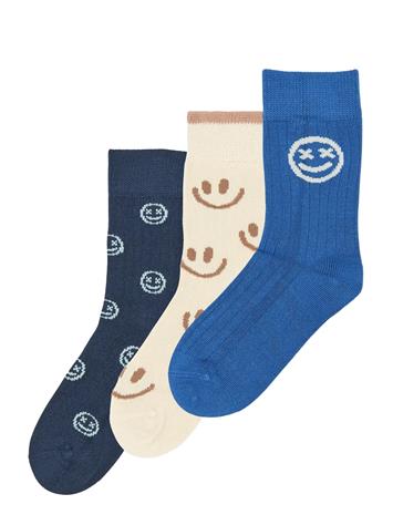 minipop Mpopmoe Bamboo Socks 3-Pack - Multi/patterned - 35/38Y