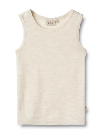 Wheat Wool Singlet Iggy Tops T-shirts Sleeveless Grey Wheat