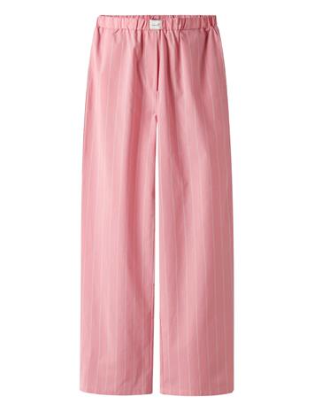 LMTD Nlfhelles Poplin Wide Pant Bottoms Trousers Pink LMTD