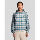 Lyle & Scott Tartan Hooded Zip Through Jacket - Green - XXL