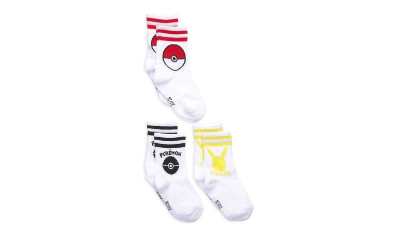 Pókemon Socks - White - 23/26 – kuva 1/6