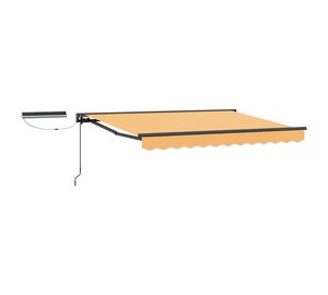 vidaXL Sähkökäyttöinen Vedettävä Varjo Hiekka 3,5 x 2 m