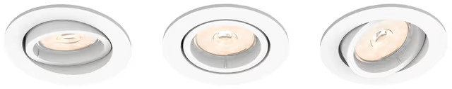 Philips Donegal Ceiling valaisin GU10 3 kpl (valkoinen)
