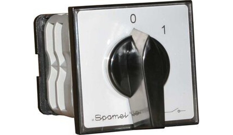 Kytkin vivulla Spamel 63a L-p 3f on asennettu paneeliin