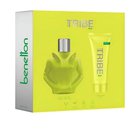Hajustesetti Benetton We Are Tribe Play Men EDT 90 ml + suihkugeeli 75 ml puinen tuoksu
