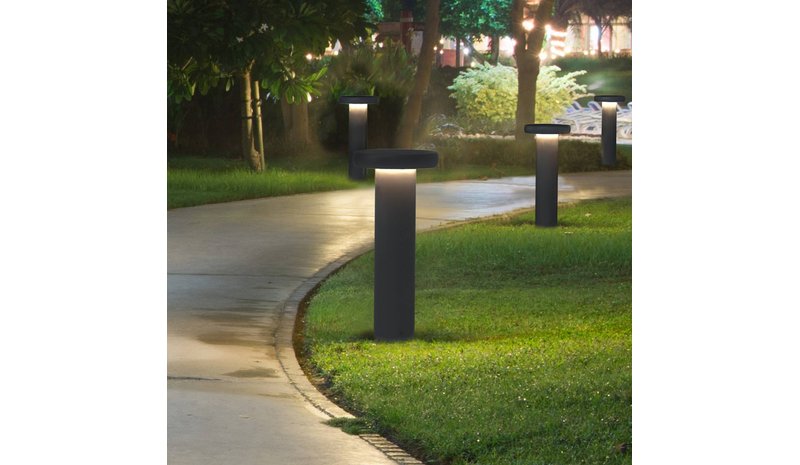 LED-pylväsvalaisin CIRC, DALI, antrasiitti, korkeus 82 cm, IP65